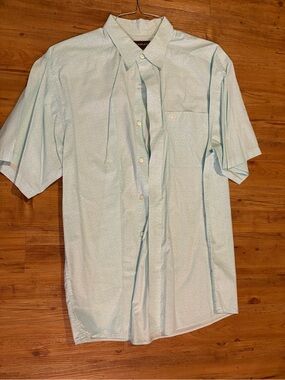 Ariat Men's Pale Blue Short-Sleeve Button-Down Shirt